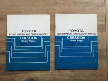 2 Originele WERKPLAATSHANDBOEKEN voor TOYOTA CRESSIDA WAGON beschikbaar voor biedingen