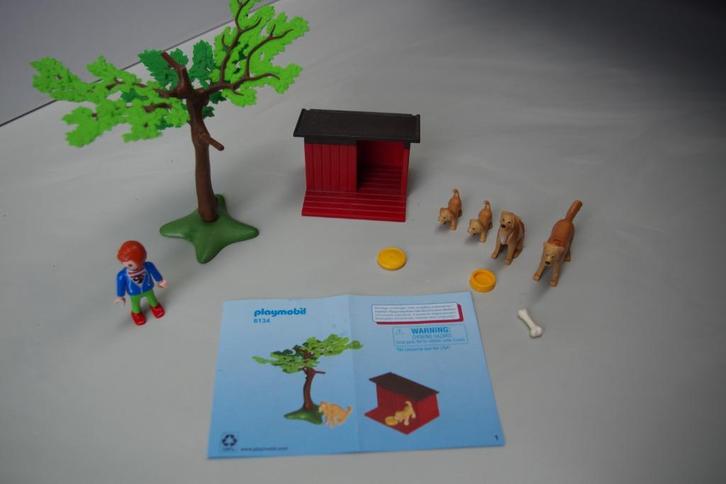 Playmobil Golden Retreivers met Puppy's (6134, Kinderen en Baby's, Speelgoed | Playmobil, Zo goed als nieuw, Complete set, Ophalen of Verzenden