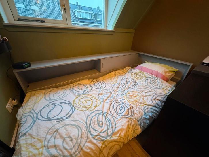 Houten Bed Woood Connect 90x200, Huis en Inrichting, 90 cm, Eenpersoons, Ophalen of Verzenden, Zo goed als nieuw