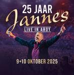 4 x Jannes 25 Jaar Live in Ahoy kaarten, Twee personen, Oktober