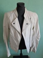 Imitatie witte leren jas, maat S, ongedragen, Wit, Nieuw, Ophalen of Verzenden, Maat 36 (S)