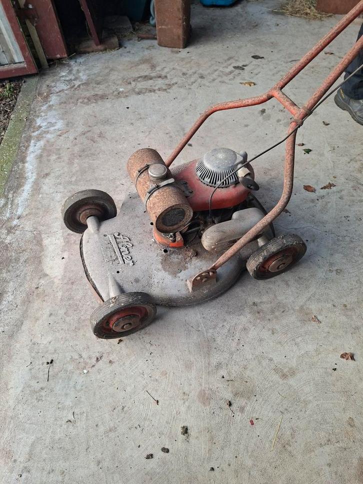 Antieke Abner Grasmaaier - Een Klassieker!, Tuin en Terras, Grasmaaiers, Gebruikt, Benzine-grasmaaier, Ophalen