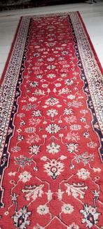 leuke vintage loper in goede staat 292 x 80 cm wol, Gebruikt, 200 cm of meer, Crème, Rechthoekig