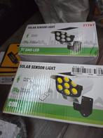 2x Solar Lampen met Bewegingssensor, Zonne-energie, Kunststof, Minder dan 50 watt, Wandlamp