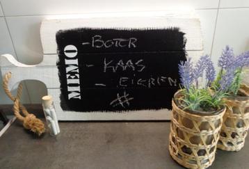 MEMOBORD robuust snijplank model krijtbord memosnijplank beschikbaar voor biedingen