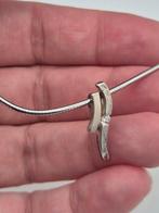 Leuke zilveren ketting 39.5cm, Verzenden, Gebruikt, Zilver, Zilver