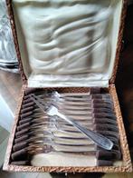 Vintage verzilverde fruitvorkjes 12 stuks Lengte 14,5 cm, Ophalen of Verzenden