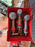 Te koop compressor in systainer met extra tank en 3 tackers, Doe-het-zelf en Verbouw, Compressors, Ophalen, 6 tot 10 bar, Zo goed als nieuw