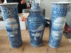 Delftsblauwe vazen, Antiek en Kunst, Antiek | Vazen, Ophalen