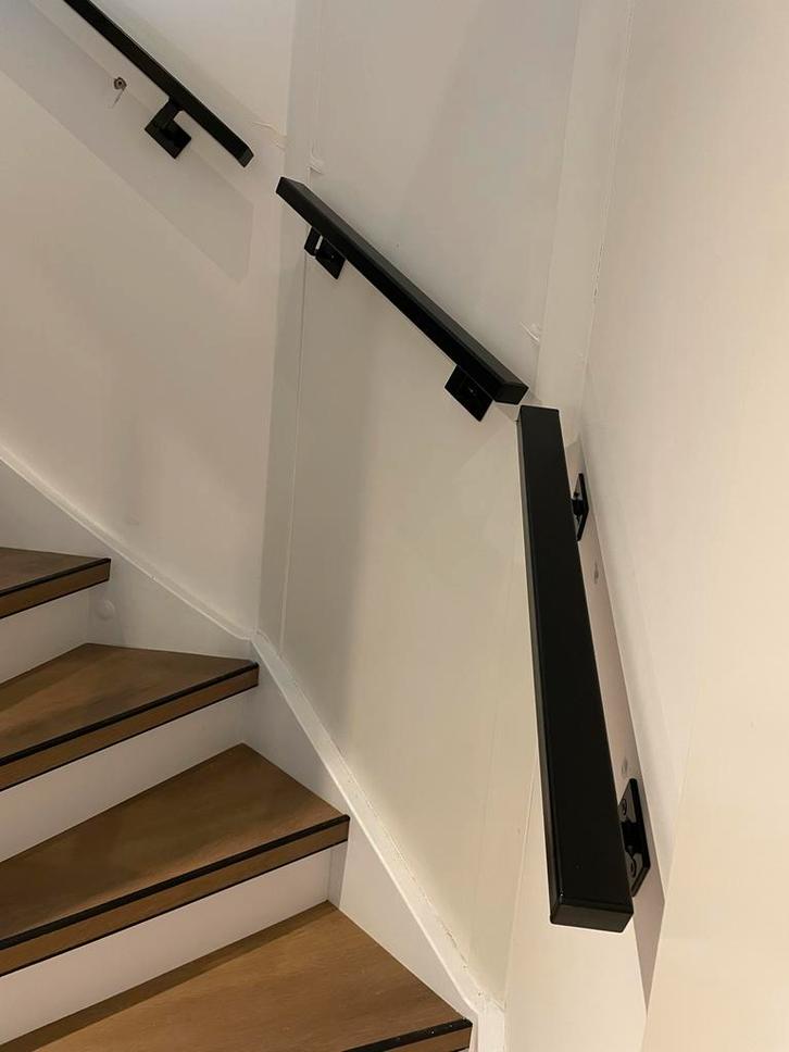 Stalen Trapleuningen op Maat, Doe-het-zelf en Verbouw, Ladders en Trappen, Zo goed als nieuw, Trap, Minder dan 2 meter, Opvouwbaar of Inschuifbaar