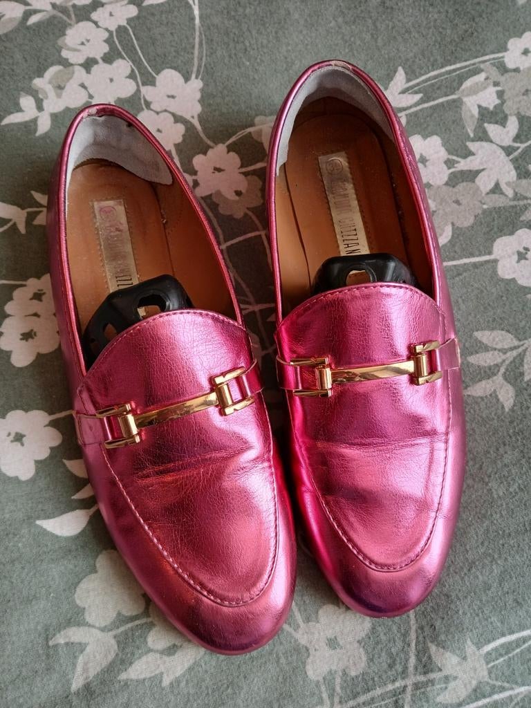 Dames instappers, Ophalen of Verzenden, Zo goed als nieuw, Blauw, Instappers