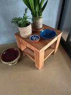 Teak houten tafeltje - 50x50x45cm, Ophalen, 50 tot 100 cm, 50 tot 100 cm, Zo goed als nieuw