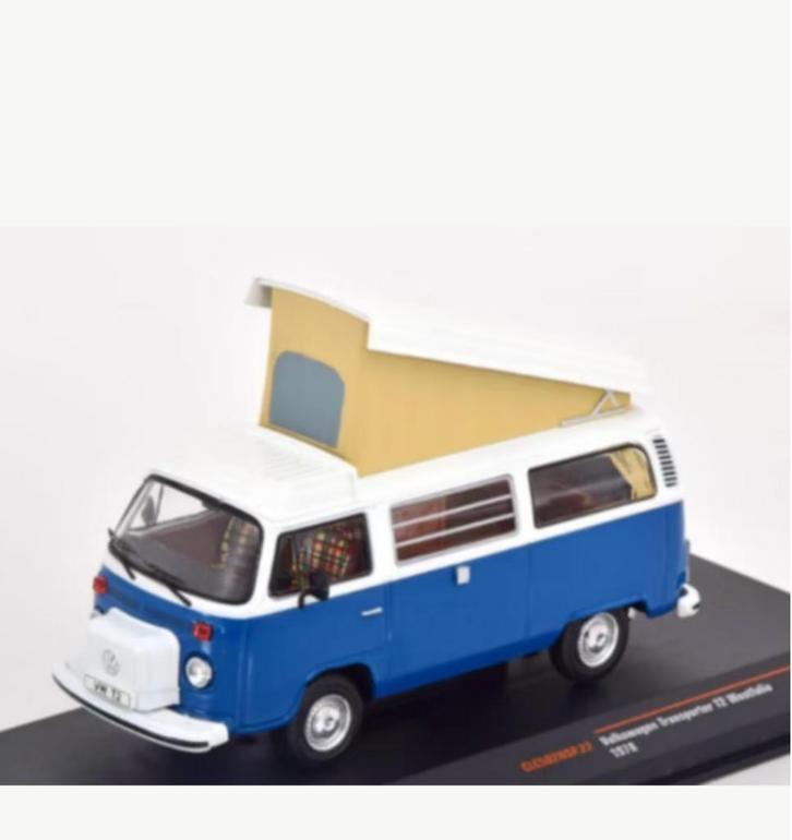 VOLKSWAGEN T2 Westfalia 1978 Blauw 1/43 IXO ref. CLC502N22, Hobby en Vrije tijd, Modelauto's | 1:43, Nieuw, Auto, Overige merken