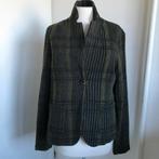 Transit par such jasje geruit groen wolmix Maat 3, Kleding | Dames, Verzenden, Zo goed als nieuw, Maat 38/40 (M), Groen