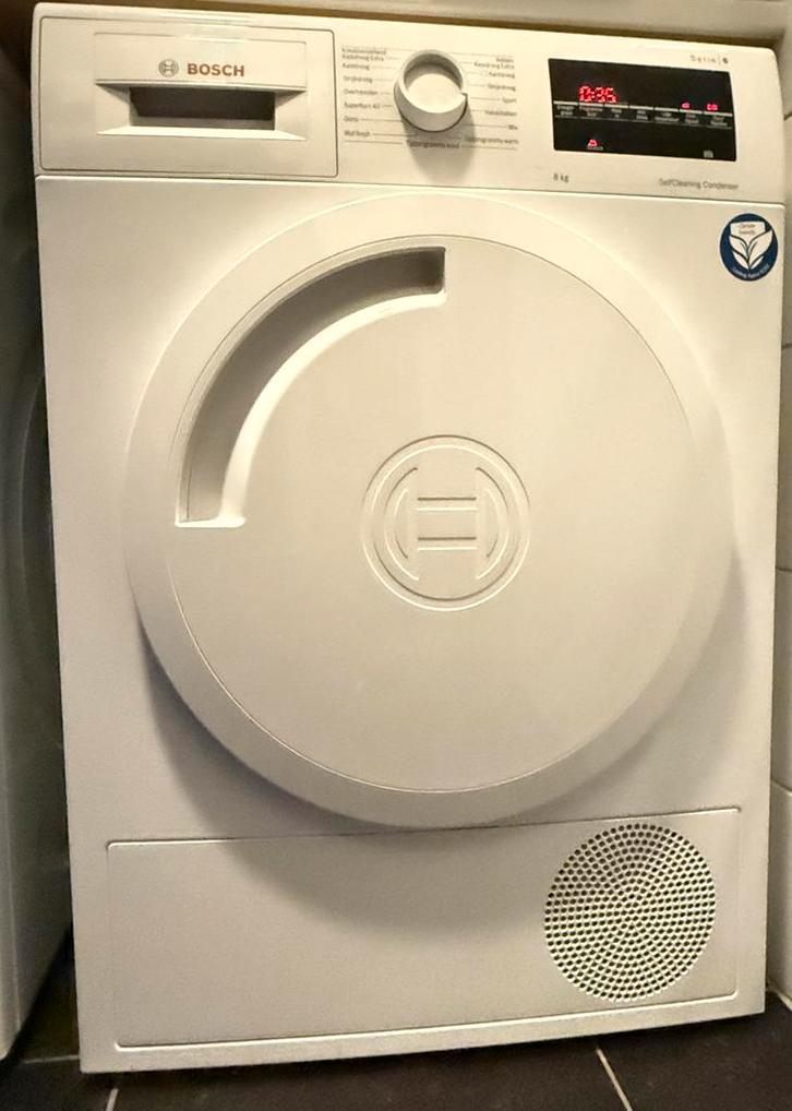 Bosch Serie 6 Warmtepompdroger, Witgoed en Apparatuur, Wasdrogers, Gebruikt, Condens, Voorlader, 8 tot 10 kg, Minder dan 85 cm