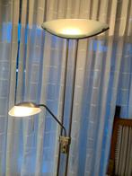 Rvs vloerlamp met dimmers, Huis en Inrichting, Lampen | Vloerlampen, Gebruikt, Ophalen