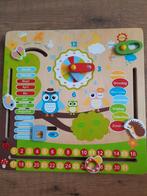Houten kalendeer, Kinderen en Baby's, Speelgoed | Kinderpuzzels, Ophalen of Verzenden, 10 tot 50 stukjes, Zo goed als nieuw