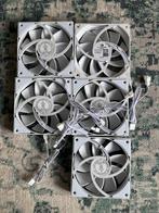 5x witte case fans - 120mm pwm, Ophalen of Verzenden, Zo goed als nieuw, Luchtkoeling