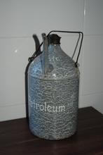 Oude petroleum kan grijs gewolkt, Antiek en Kunst, Ophalen of Verzenden