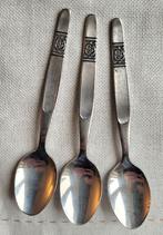 Lepeltjes Roos, Viooltje & Wello, Ophalen of Verzenden, Gebruikt, Metaal, Bestek