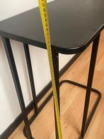 Zwarte Bijzettafel - Modern Design, Ophalen, Gebruikt, 50 tot 100 cm, Minder dan 25 cm