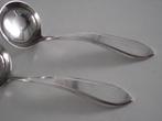 2 RVS puntfilet juslepel 18 cm Gerritsen 1900-1930 ook p st, Antiek en Kunst, Antiek | Bestek, Ophalen of Verzenden