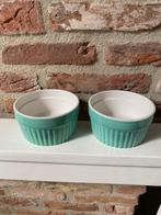 Siaki Porcelain bakjes groen wit, Ophalen of Verzenden, Zo goed als nieuw, Kom(men), Overige stijlen