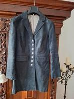 Donkerblauwe suède Jas, Kleding | Dames, Ophalen of Verzenden, Zo goed als nieuw, Maat 38/40 (M), Blauw