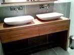 Houten badkamermeubel met laden, eiken ladekast badkamer, Ophalen of Verzenden, Nieuw, 25 tot 50 cm, Minder dan 100 cm