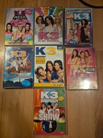 7 k3 dvd,s  beschikbaar voor biedingen