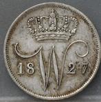Mooi zilveren dubbeltje 1827 U - 10 cent 1827 U - Willem 1, Postzegels en Munten, Munten | Nederland, Verzenden, Zilver, 10 cent