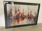 Wissellijst, glas, canvasposter, Huis en Inrichting, Woonaccessoires | Lijsten, Ophalen, 50 tot 75 cm, Metaal of Aluminium, Zo goed als nieuw