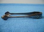 Oude verzilverde tang voor suikerklontjes of ijsklontjes, Antiek en Kunst, Ophalen of Verzenden, Zilver