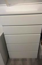 Kullen kast – wit, in topstaat!, Ophalen, 5 laden of meer, Teakhout, 50 tot 100 cm