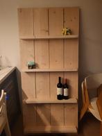 Steigerhouten Wandmeubel - Wijnrek/Decoratie, Ophalen, Gebruikt