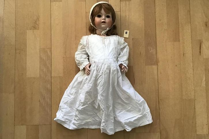 Oude pop 60 cm Simon & Halbig, Verzamelen, Poppen, Gebruikt, Pop, Ophalen of Verzenden