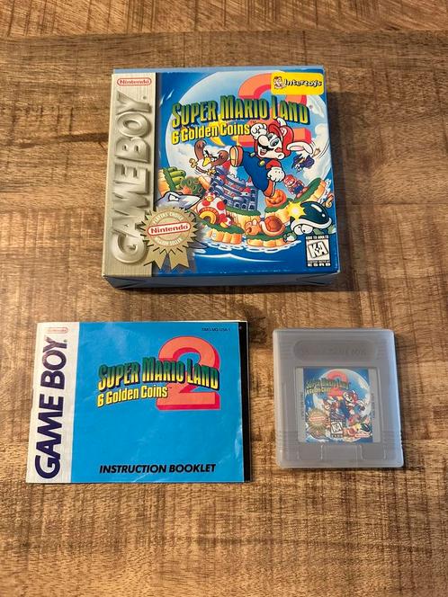 Nintendo Game Boy - Super Mario Land 2 incl. verpakking, Spelcomputers en Games, Games | Nintendo Game Boy, Gebruikt, Avontuur en Actie