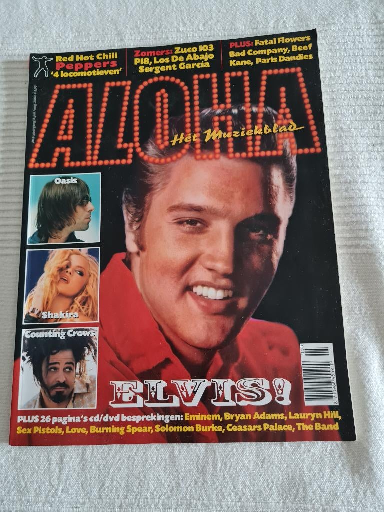 Aloha muziekblad Elvis Presley uit 2002 Anniversary Edition, Ophalen of Verzenden, Gebruikt, Boek, Tijdschrift of Artikel