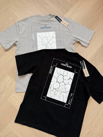 Stone island t-shirt met rugprint, nieuwste collectie beschikbaar voor biedingen