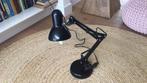 Verstelbare bureaulamp - industrieel - zwart - veren, Ophalen of Verzenden, Zo goed als nieuw, Minder dan 50 cm
