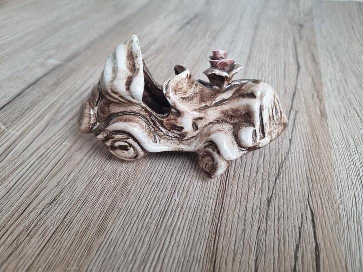 Leuk Antiek Vintage Autootje van Capodimonte Porselein Italy, Verzamelen, Beelden en Beeldjes, Gebruikt, Overige typen, Verzenden
