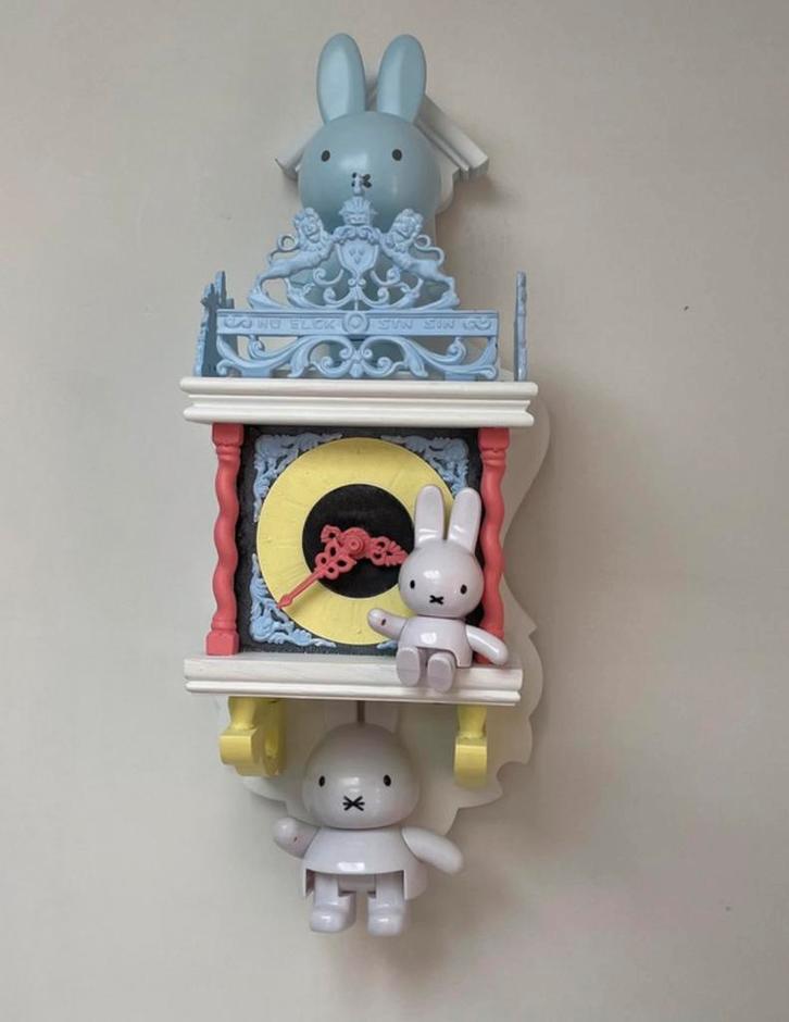 Unieke schattige vintage Nijntje decoratie klok, Kinderen en Baby's, Kinderkamer | Inrichting en Decoratie, Nieuw, Wanddecoratie