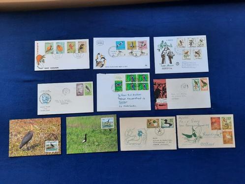 Met vogelzegels gefrankeerde poststukken, Postzegels en Munten, Postzegels | Thematische zegels, Dier of Natuur, Ophalen of Verzenden