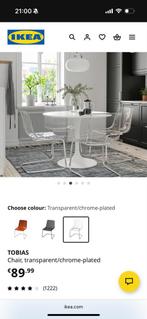 Ikea TOBIAS stoel - Zo goed als nieuw!, Kunststof, Overige kleuren, Ophalen of Verzenden, Zo goed als nieuw
