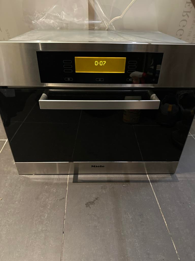 Miele Stoomoven - Weinig Gebruikt, Witgoed en Apparatuur, Ovens, Gebruikt, Inbouw, Oven, 45 tot 60 cm, Stoom, Ophalen