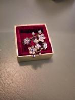 Vintage ring, Michal Negrin, verstelbaar, serie slang 1-5, Overige materialen, Met strass, Verzenden, Wit