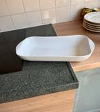 Elegante langwerpige witte ovenschaal hapjesschaal merk VIVO, Huis en Inrichting, Keuken | Servies, Ophalen of Verzenden, Effen