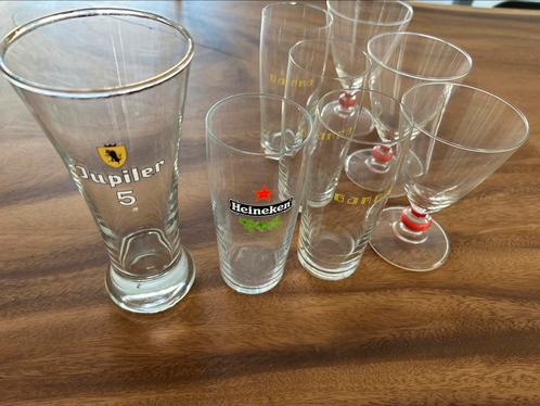 Glazen bier wijn borrel €0,50 per stuk!, Verzamelen, Glas en Borrelglaasjes, Gebruikt, Bierglas, Ophalen of Verzenden