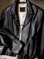 Zwart leren jasje. Donna. 38/40, Kleding | Dames, Jasjes, Kostuums en Pakken, Zwart, Zo goed als nieuw, Jasje, Prima Donna