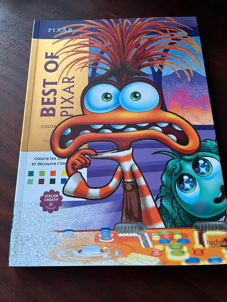 Kleurboek op nummer Best Of Pixar, Verzamelen, Disney, Nieuw, Ophalen of Verzenden